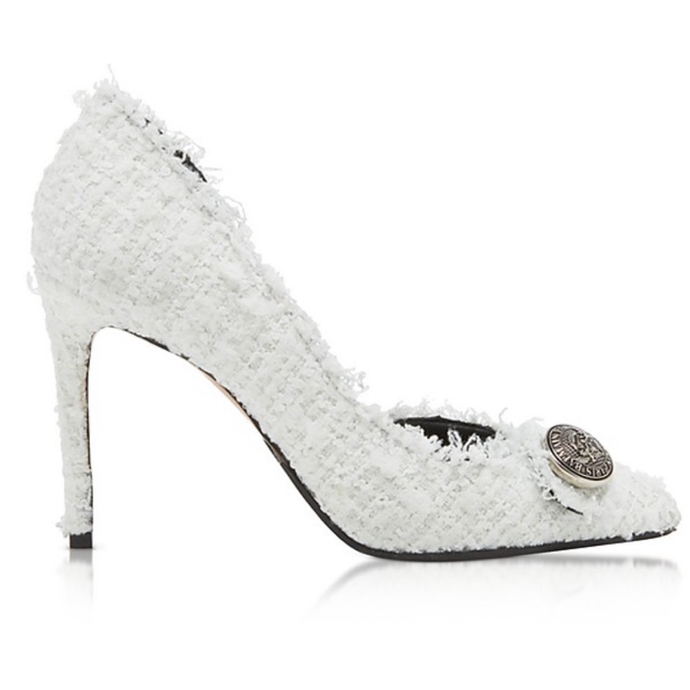 💥SOLD!💥 BALMAIN JULIE D’ORSAY TWEED HEELS - Picture 1 of 16